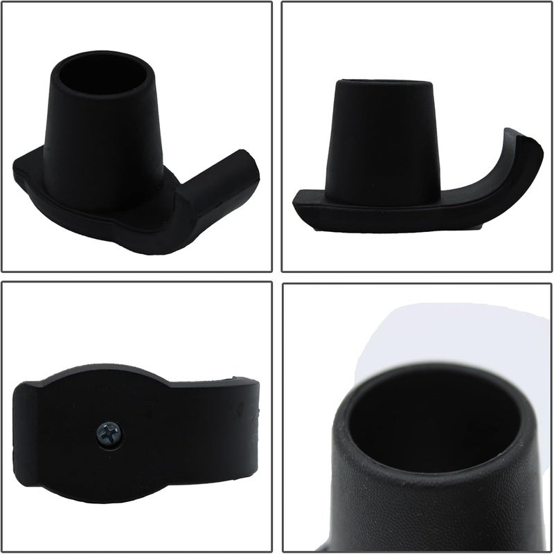 Magicorange Walker Glide Skis, 2 Pcs Universal Fit Walker ski Glides,Easy to Use Rubber Walker Glides,Walker Feet Replacement (Black) - Image 3